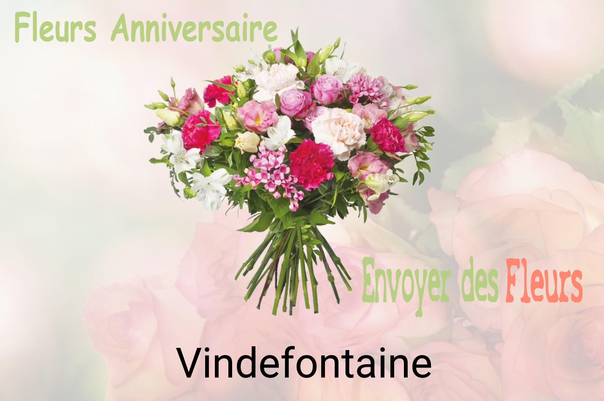 Bouquet de fleurs d’anniversaire livré à Vindefontaine